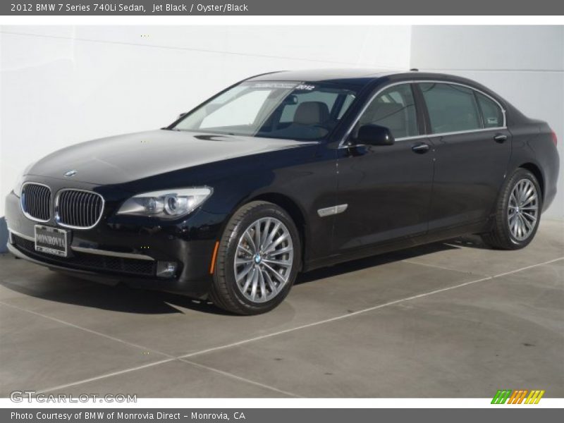 Jet Black / Oyster/Black 2012 BMW 7 Series 740Li Sedan