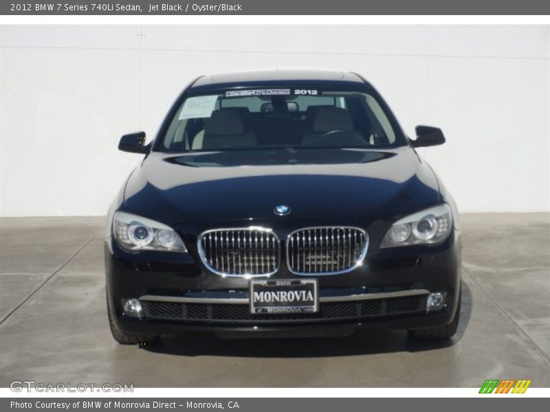 Jet Black / Oyster/Black 2012 BMW 7 Series 740Li Sedan