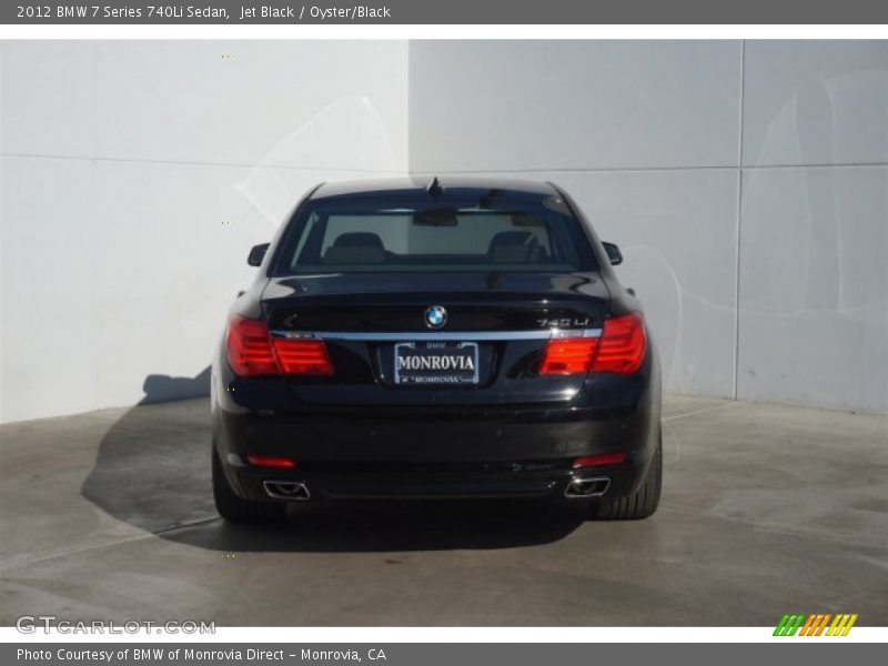 Jet Black / Oyster/Black 2012 BMW 7 Series 740Li Sedan