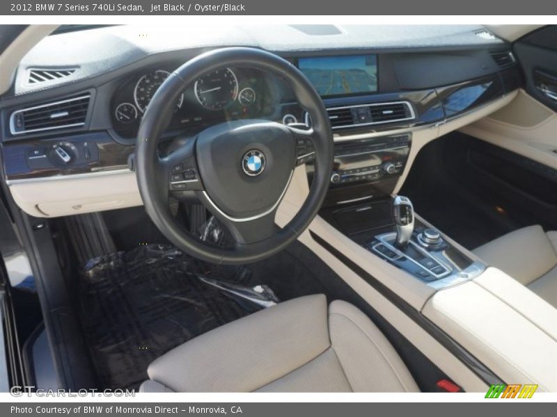 Jet Black / Oyster/Black 2012 BMW 7 Series 740Li Sedan