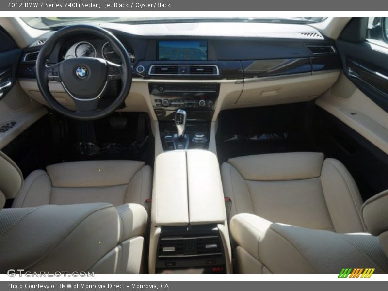 Jet Black / Oyster/Black 2012 BMW 7 Series 740Li Sedan