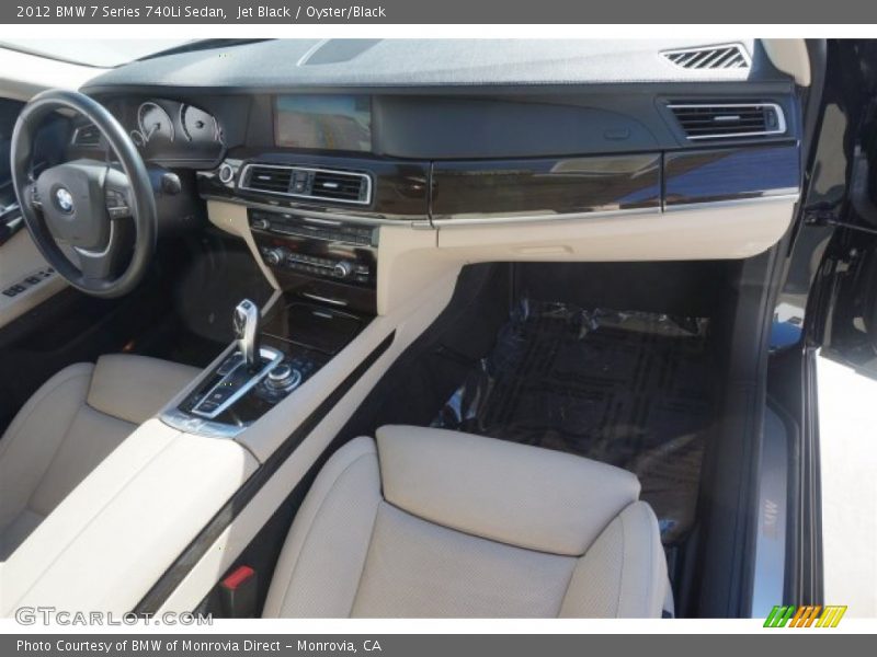 Jet Black / Oyster/Black 2012 BMW 7 Series 740Li Sedan