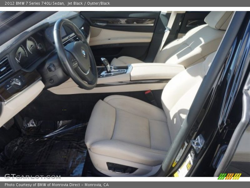 Jet Black / Oyster/Black 2012 BMW 7 Series 740Li Sedan