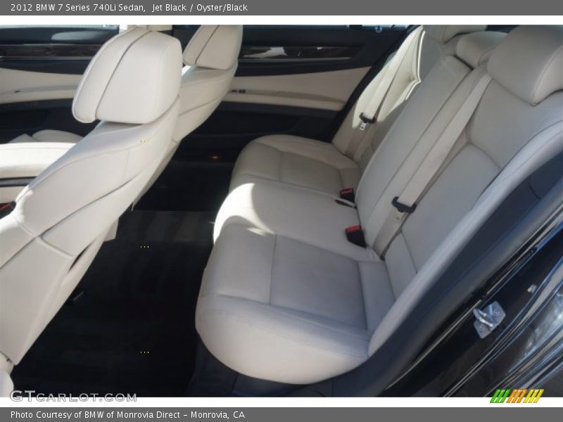 Jet Black / Oyster/Black 2012 BMW 7 Series 740Li Sedan