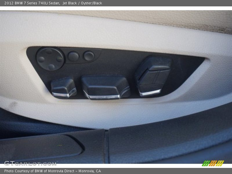 Jet Black / Oyster/Black 2012 BMW 7 Series 740Li Sedan