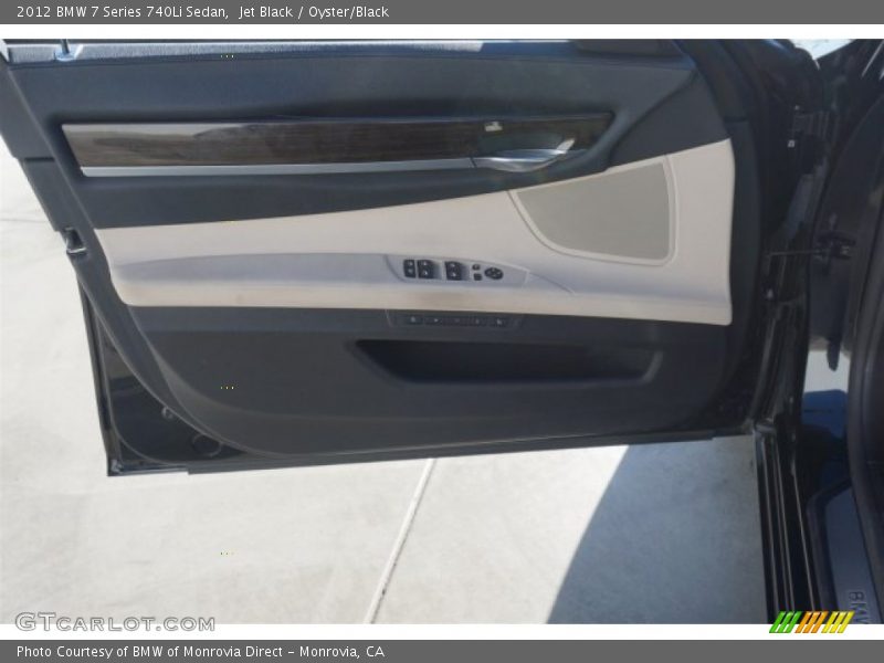 Jet Black / Oyster/Black 2012 BMW 7 Series 740Li Sedan