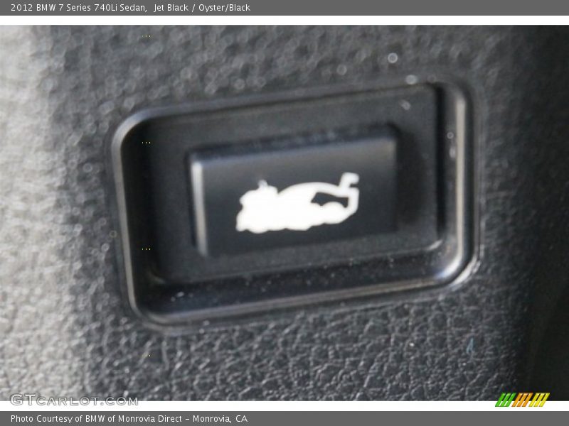 Jet Black / Oyster/Black 2012 BMW 7 Series 740Li Sedan
