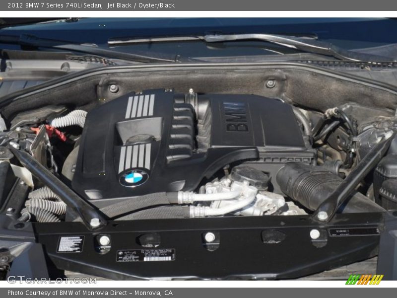 Jet Black / Oyster/Black 2012 BMW 7 Series 740Li Sedan