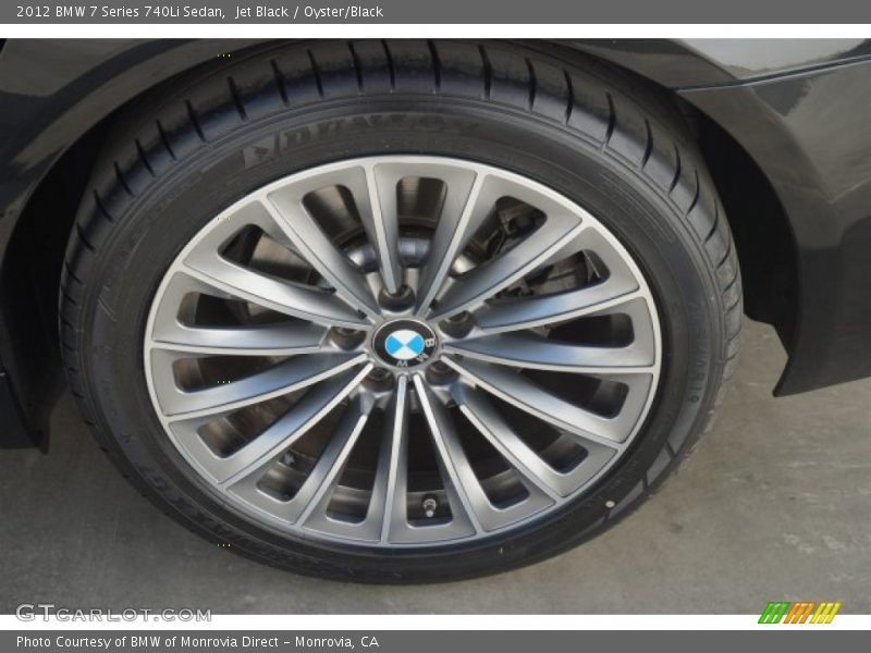 Jet Black / Oyster/Black 2012 BMW 7 Series 740Li Sedan