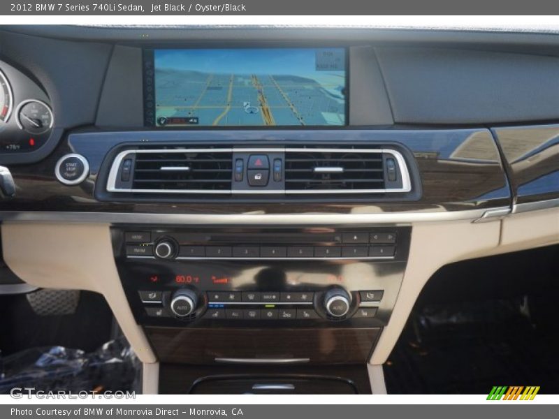 Jet Black / Oyster/Black 2012 BMW 7 Series 740Li Sedan