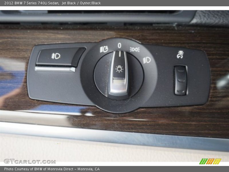 Jet Black / Oyster/Black 2012 BMW 7 Series 740Li Sedan