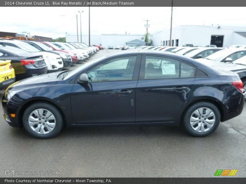 Blue Ray Metallic / Jet Black/Medium Titanium 2014 Chevrolet Cruze LS