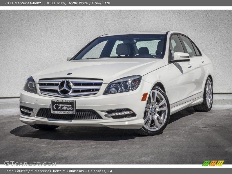 Arctic White / Grey/Black 2011 Mercedes-Benz C 300 Luxury
