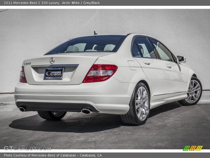 Arctic White / Grey/Black 2011 Mercedes-Benz C 300 Luxury