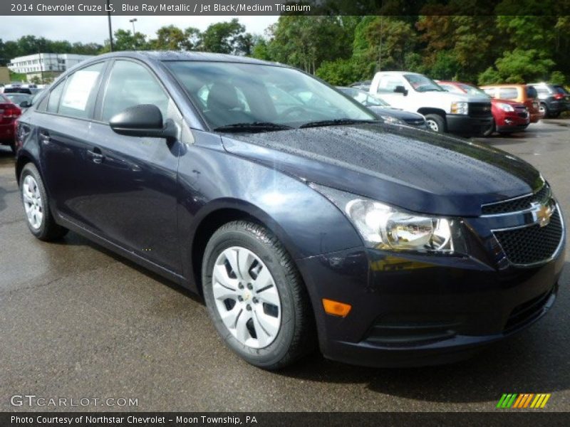 Blue Ray Metallic / Jet Black/Medium Titanium 2014 Chevrolet Cruze LS