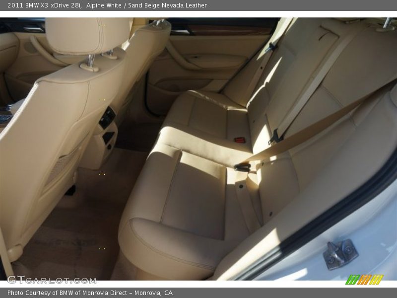 Alpine White / Sand Beige Nevada Leather 2011 BMW X3 xDrive 28i