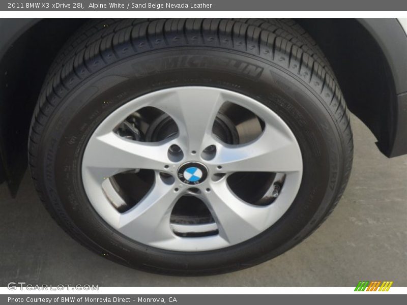 Alpine White / Sand Beige Nevada Leather 2011 BMW X3 xDrive 28i