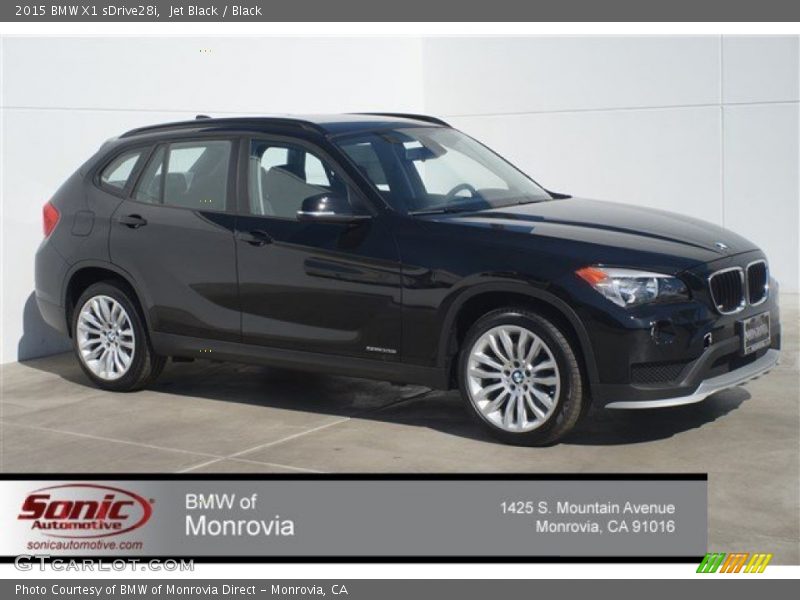 Jet Black / Black 2015 BMW X1 sDrive28i