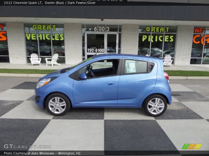 Denim (Blue) / Dark Pewter/Silver 2013 Chevrolet Spark LT