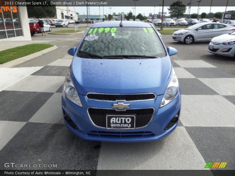 Denim (Blue) / Dark Pewter/Silver 2013 Chevrolet Spark LT