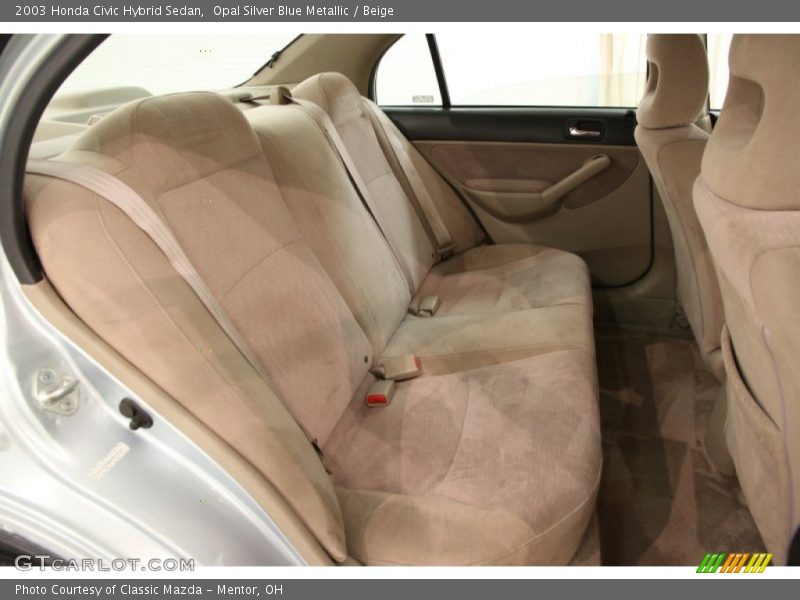 Opal Silver Blue Metallic / Beige 2003 Honda Civic Hybrid Sedan