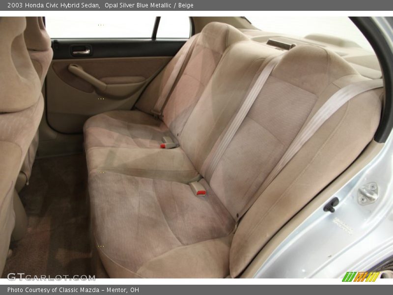 Opal Silver Blue Metallic / Beige 2003 Honda Civic Hybrid Sedan