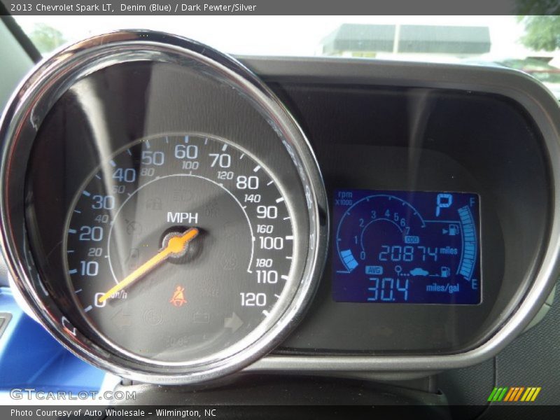 Denim (Blue) / Dark Pewter/Silver 2013 Chevrolet Spark LT