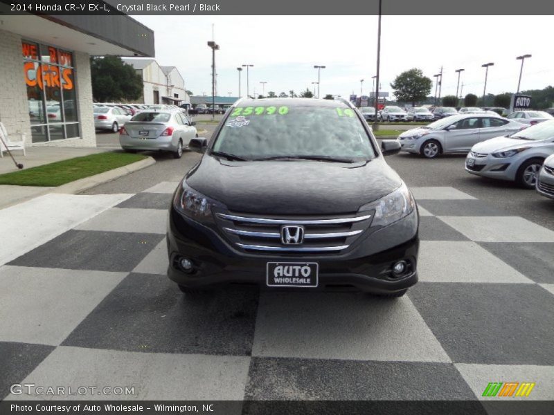 Crystal Black Pearl / Black 2014 Honda CR-V EX-L