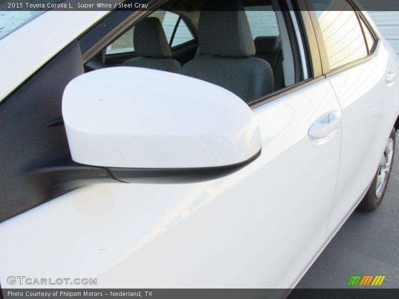 Super White / Steel Gray 2015 Toyota Corolla L