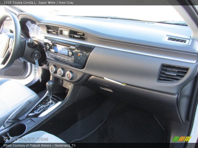 Dashboard of 2015 Corolla L