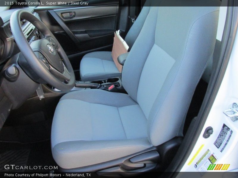 Front Seat of 2015 Corolla L