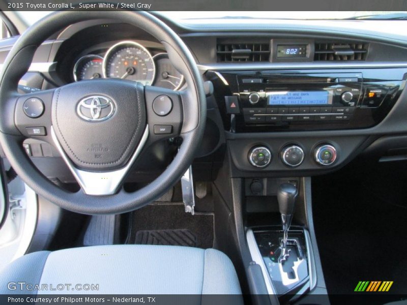 Dashboard of 2015 Corolla L