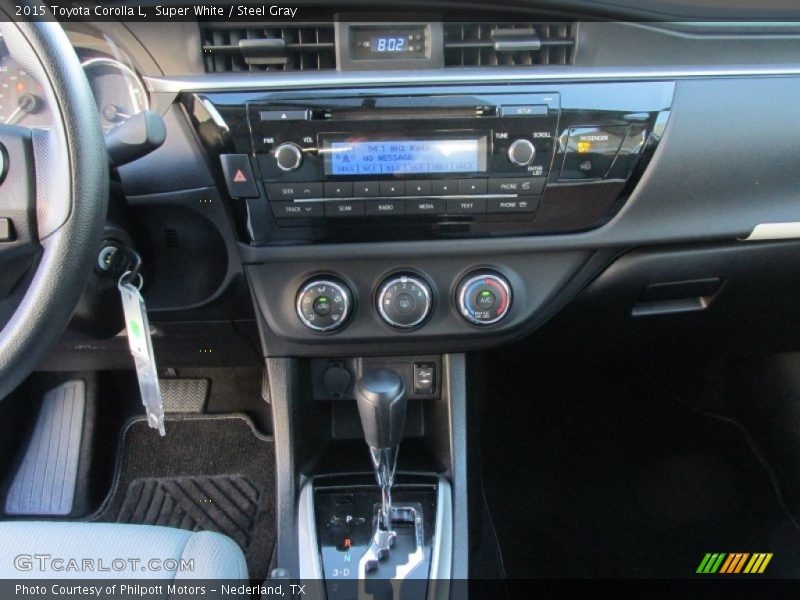 Controls of 2015 Corolla L