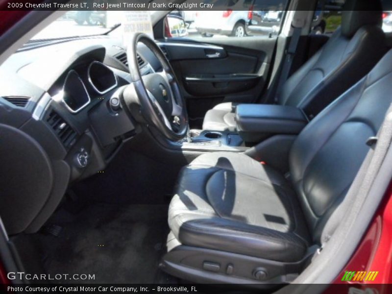 Red Jewel Tintcoat / Dark Gray/Light Gray 2009 Chevrolet Traverse LT