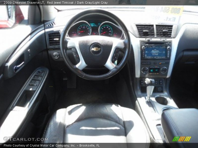 Red Jewel Tintcoat / Dark Gray/Light Gray 2009 Chevrolet Traverse LT