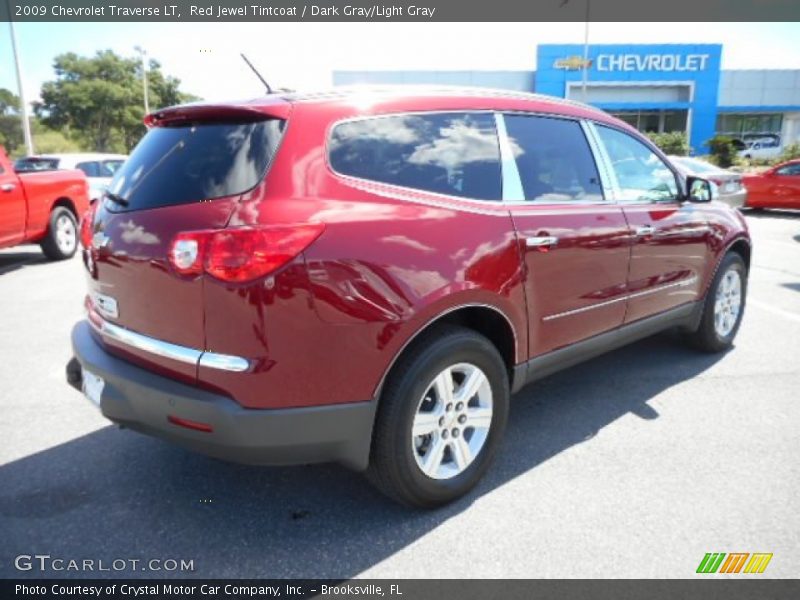 Red Jewel Tintcoat / Dark Gray/Light Gray 2009 Chevrolet Traverse LT