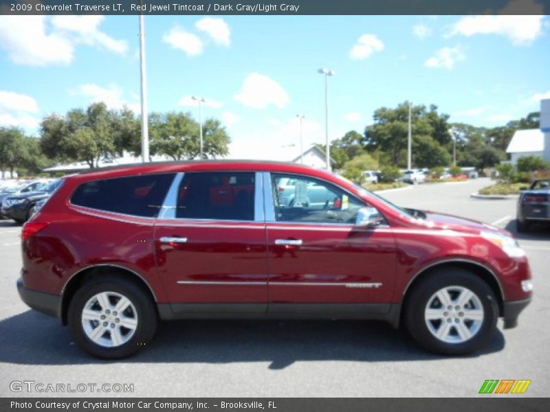 Red Jewel Tintcoat / Dark Gray/Light Gray 2009 Chevrolet Traverse LT