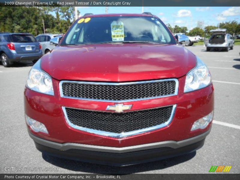 Red Jewel Tintcoat / Dark Gray/Light Gray 2009 Chevrolet Traverse LT