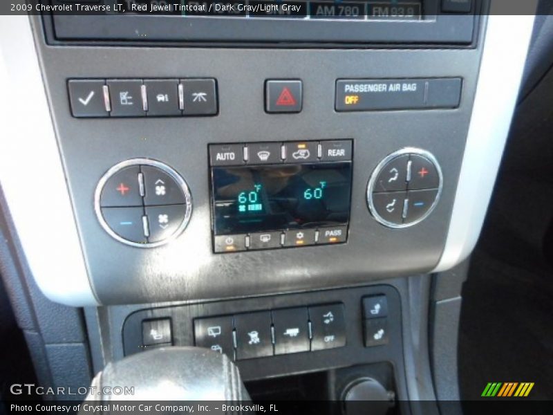 Red Jewel Tintcoat / Dark Gray/Light Gray 2009 Chevrolet Traverse LT