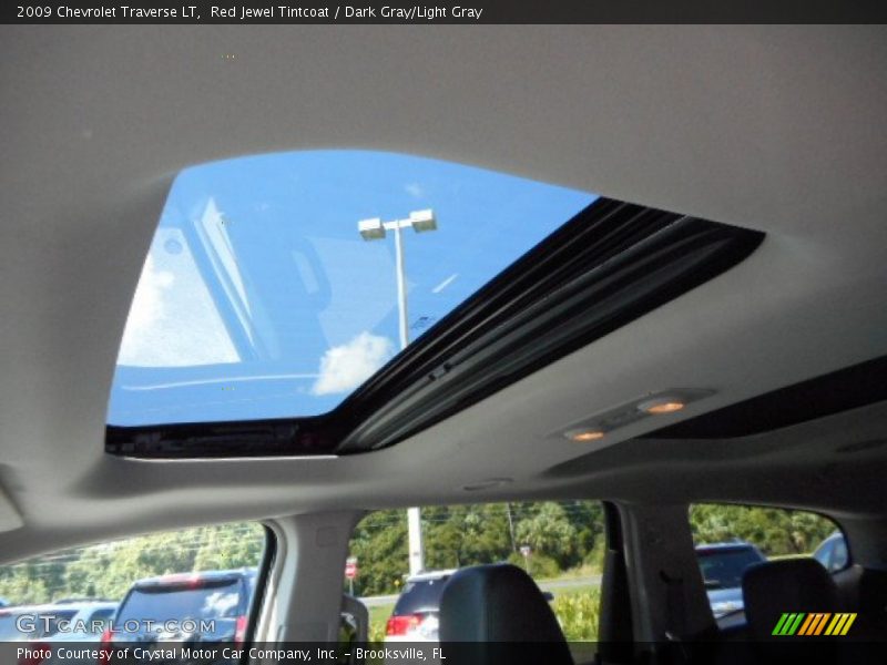 Red Jewel Tintcoat / Dark Gray/Light Gray 2009 Chevrolet Traverse LT