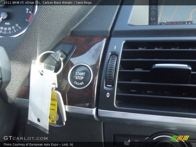Carbon Black Metallic / Sand Beige 2011 BMW X5 xDrive 35i