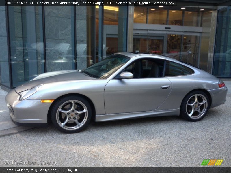 GT Silver Metallic / Natural Leather Grey 2004 Porsche 911 Carrera 40th Anniversary Edition Coupe