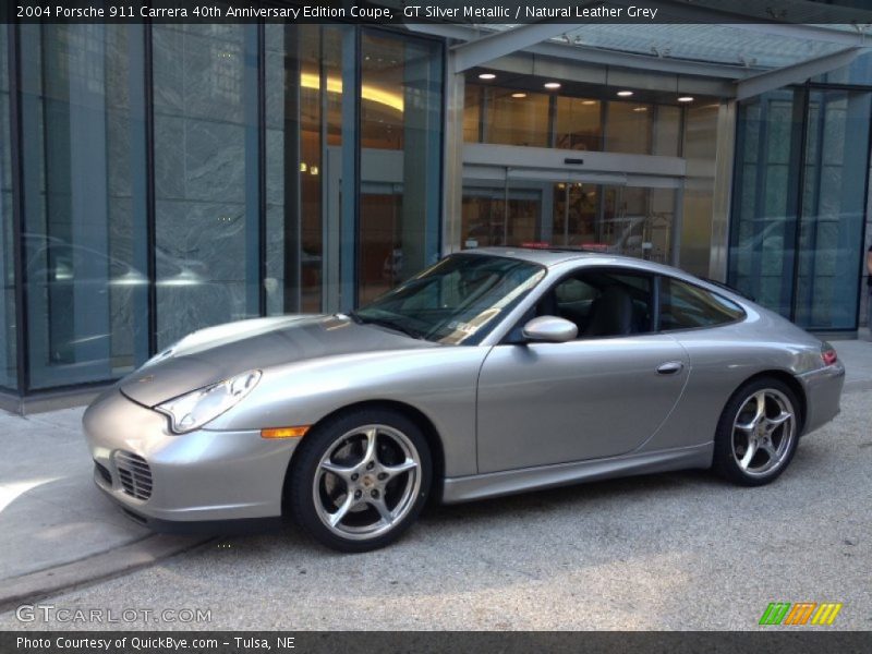 GT Silver Metallic / Natural Leather Grey 2004 Porsche 911 Carrera 40th Anniversary Edition Coupe
