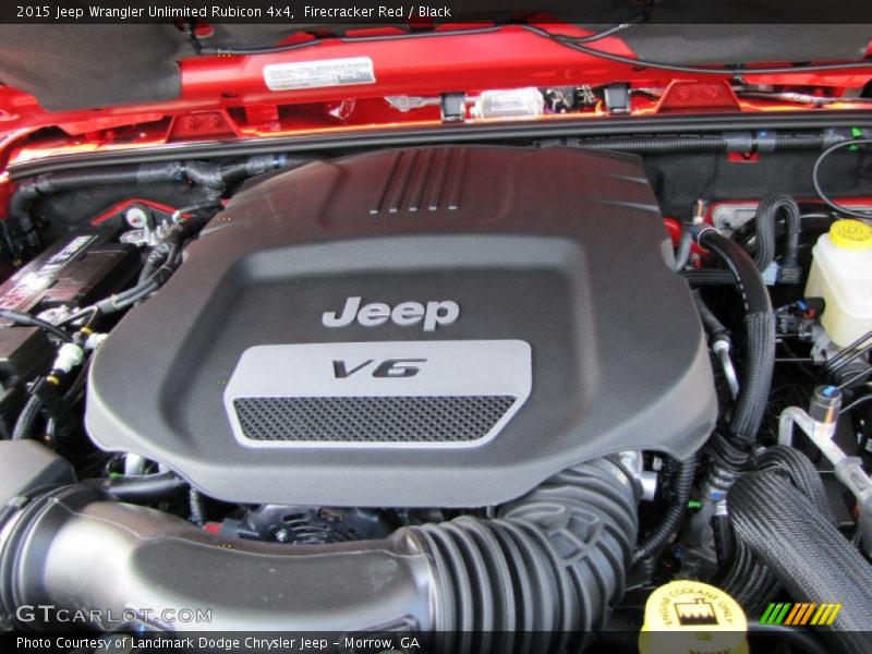 Firecracker Red / Black 2015 Jeep Wrangler Unlimited Rubicon 4x4