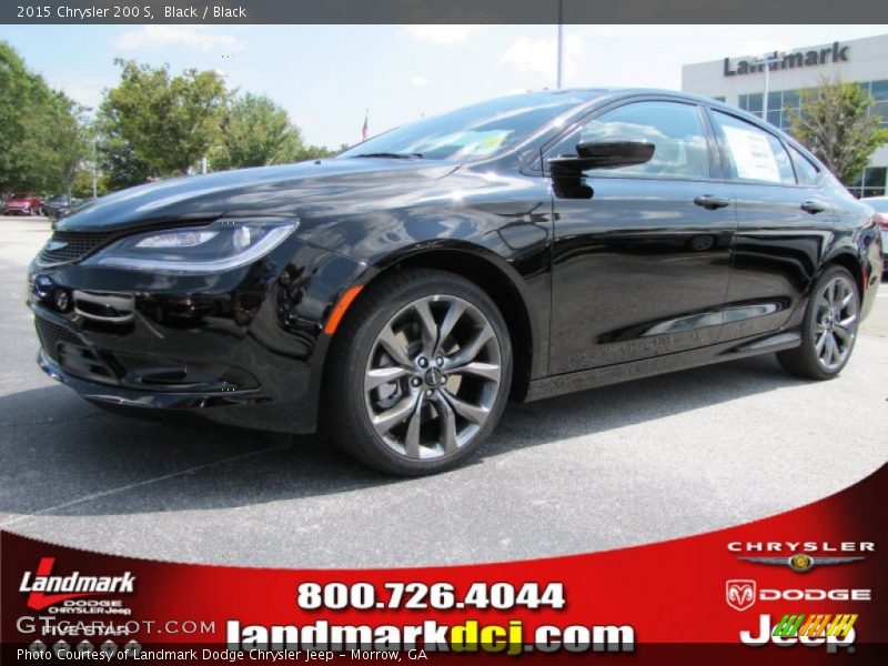 Black / Black 2015 Chrysler 200 S