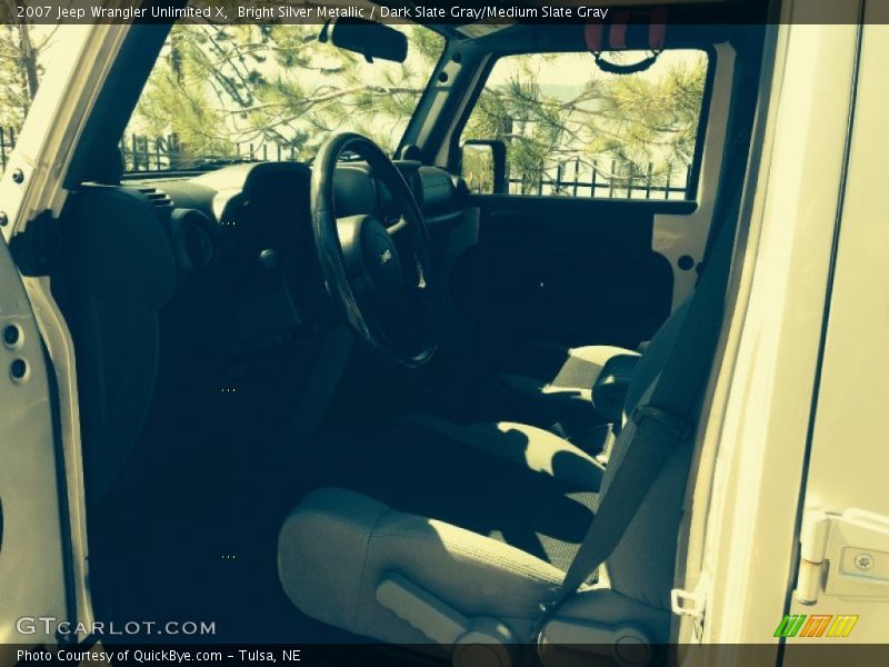 Bright Silver Metallic / Dark Slate Gray/Medium Slate Gray 2007 Jeep Wrangler Unlimited X
