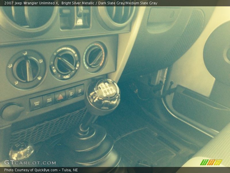 Bright Silver Metallic / Dark Slate Gray/Medium Slate Gray 2007 Jeep Wrangler Unlimited X