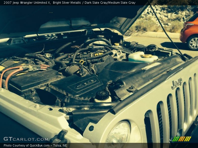 Bright Silver Metallic / Dark Slate Gray/Medium Slate Gray 2007 Jeep Wrangler Unlimited X