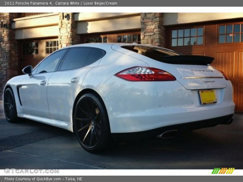 Carrara White / Luxor Beige/Cream 2011 Porsche Panamera 4