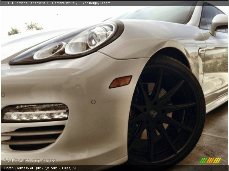 Carrara White / Luxor Beige/Cream 2011 Porsche Panamera 4